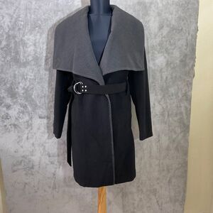 Sam Edelman shawl collar Belt/ button up Coat women’s size S